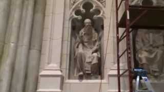 St Patricks Cathedral New York With Scaffolding [upl. by Aehs]