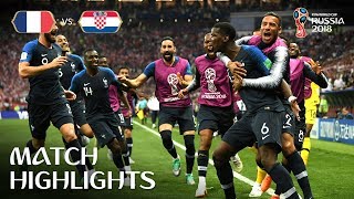 2018 WORLD CUP FINAL France 42 Croatia [upl. by Pudens]