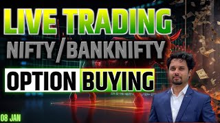 08 January Live Trading  Live Intraday Trading Today l Nifty amp Banknifty Option Buying live [upl. by Brouwer]