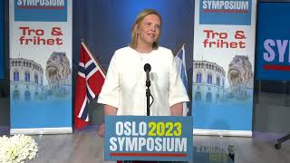 Oslo Symposium 2023  Sylvi Listhaug FrP [upl. by Iren526]