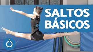 SALTOS BÁSICOS de GIMNASIA RÍTMICA ✅ Para PRINCIPIANTES [upl. by Kipton]