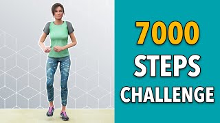 7000 Steps Challenge  Walk At Home Workout [upl. by Gnil]