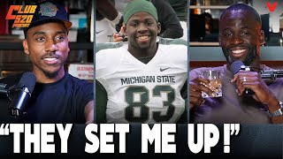 Draymond Green tells Jeff Teague CRAZY story of playing football at Michigan State  Club 520 [upl. by Riane]