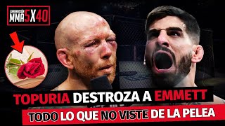 ILIA TOPURIA DESTROZA a JOSH EMMETT  TODO lo que NO VISTE del COMBATE [upl. by Brandtr540]