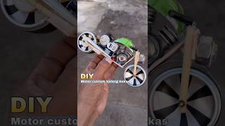 Diy kreatif motor moge custom kaleng bekas bertenaga diy creative toys mainan motor dinamo [upl. by Artenek]