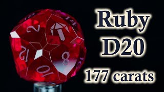 My most beautiful creation yet Ruby D20 [upl. by Ecaroh532]