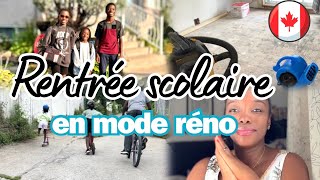 VLOG 2 📚C’est la Rentrée Scolaire à Montréal Vlog vie de famille pendant les Rénos 🇨🇦 [upl. by Arocat336]