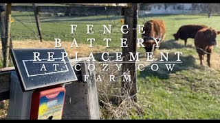 Solar Electric Fence Battery Replacement [upl. by Kirat]