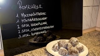 Hjemmelavede romkugler  de bedste  How to make Danish pastry recipe  rumballs [upl. by Valerlan]