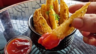 পটেটো ওয়েজেস  Crispy Potato wedges Recipe in Bangla  Fried Potato Wedges  No oven Potato wedges [upl. by Salmon]