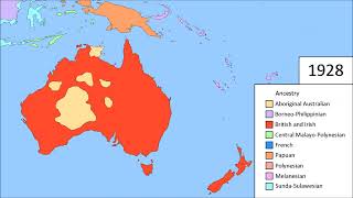 The History of colonization of Australia and New Zealand Every Year [upl. by Aisatnaf55]