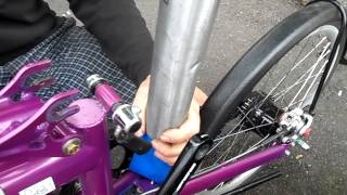 Aligning Cold Setting a Bike Friday Silk Rear End Field Technique [upl. by Silas]