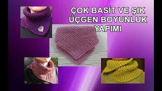 Yapımı çok kolay üçgen boyunluk yapımı 1 saatte ör boynuna tak [upl. by Fernande53]