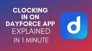 How To Clock In On Dayforce App 2024 [upl. by Aesoh]