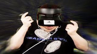 overweight man plays vr horror games [upl. by Oiraved]