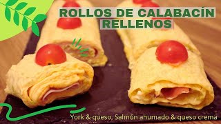 ROLLO DE CALABACÍN RELLENO [upl. by Verdha]