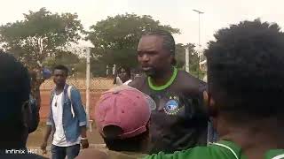 Kanu Nwankwo encouraging young players at area3 Abuja Nigeria [upl. by Aneehsak]