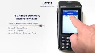 How To Change Summary Report Font Size on an Ingenico Desk 5000 or Move 5000 Credit Card Terminal [upl. by Conchita]