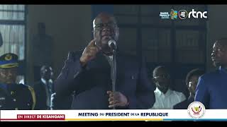 DIRECT DE KISANGANI I MEETING DU PRESIDENT DE LA REPUBLIQUE [upl. by Eevets]