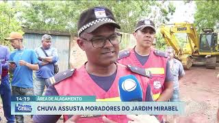 CHUVA ASSUSTA MORADORES DO JARDIM MIRABEL [upl. by Atinus962]