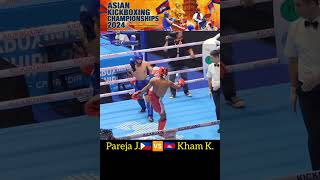 Asian Kickboxing Championship 2024  Cambodia Vs Philippines Kham K Vs Jansen Pareja [upl. by Aicirt]