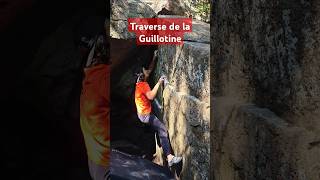 Traverse de la Guillotine V1 climbed by annieguglia valdavidbouldering bouldering [upl. by Denni499]