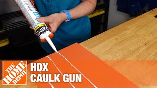 How to Use a Caulk Gun  The Home Depot [upl. by Anivlac]