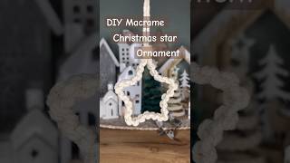 DIY macrame christmas star ornament  macrame christmas tree ornaments  macrame ornaments tutorial [upl. by Rome]