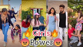 😈Girls Attitude Reels Tiktok Video👿👹Best Attitude Tikki Best Video👹 [upl. by Anerbas]