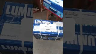 Luminous inverter 1750 pro aur battery 250 Ah 28066 [upl. by Atilal825]