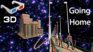 Going Home 3D Anaglyph Video  music by Dvorak and VOCES8 animated by Nearly Dark [upl. by Favin]