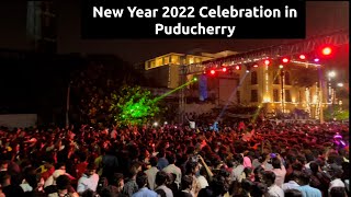 Pondicherry New Year Celebration 2022 Promenade Beach [upl. by Nehgam]