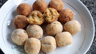 BOLINHO DE BACALHAU A RECEITA MAIS FÁCIL QUE EXISTE [upl. by Otsuaf]