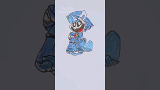 Craftycorn Poppy playtime chapter 3 music artist art cuphead fnf drawing fnfcoversong [upl. by Anrapa]