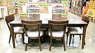 BAYSIDE FURNISHING PARKER 7PIECE DINING SET Shop FURNITURE DINING TABLE and CHAIR at Costco with us [upl. by Idahs]