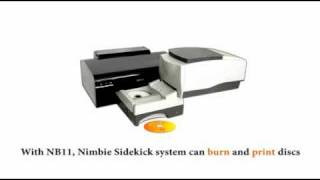 How to print discs using Epson printer automatically with Nimbie Sidekick [upl. by Berner688]