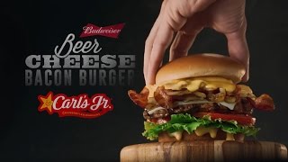 Ants Eating Timelapse 6 Carls Jr Budweiser Beer Cheese Bacon Burger [upl. by Suoivatco]