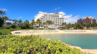 Oahu Ko Olina beach resort 4k walkthrough [upl. by Buzzell]