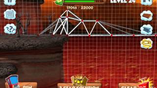 Bridge Builder Constructor Simulator  Volcano level 24 [upl. by Ettenad923]