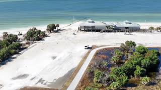 Honeymoon Island Caladesi Island 10524 Destruction from hurricane Helene [upl. by Nickey59]