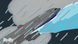 China Airlines Flight 676 Crash Animation By MasaimboTheSigma2007 Flipaclip Forsharmmail [upl. by Enniotna]