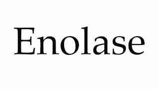 How to Pronounce Enolase [upl. by Calderon416]