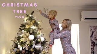 Putting up our Christmas tree 18  vlog [upl. by Nnyllaf]