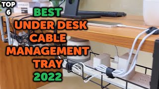 6 Best Under Desk Cable Management Tray  Top 6 Cable Management Tray in 2022 [upl. by Silevi]