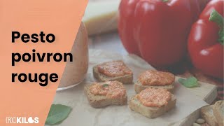 Une recette facile de pesto maison aux poivrons rouges [upl. by Blau]