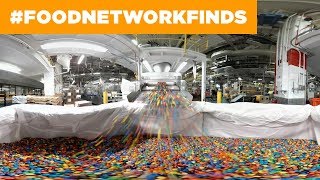 How MampMs Are Made 360° Candy Factory Tour  The Best Restaurants in America  Food Network [upl. by Edelson]