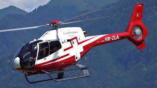 🚁 Swiss Helicopter Eurocopter EC120B Colibri HBZLA  Start Up Take Off and Landing 🚁 [upl. by Anihs]