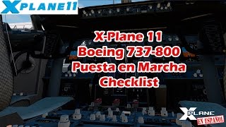 XPlane 11  B737800  Puesta en Marcha [upl. by Weig]