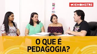 O curso de pedagogia  O que é pedagogia [upl. by Arratahs]