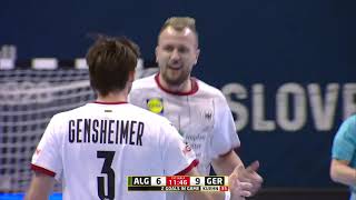 Algeria vs Germany  Mens Tokyo Handball Qualification 2020 [upl. by Aisenat]